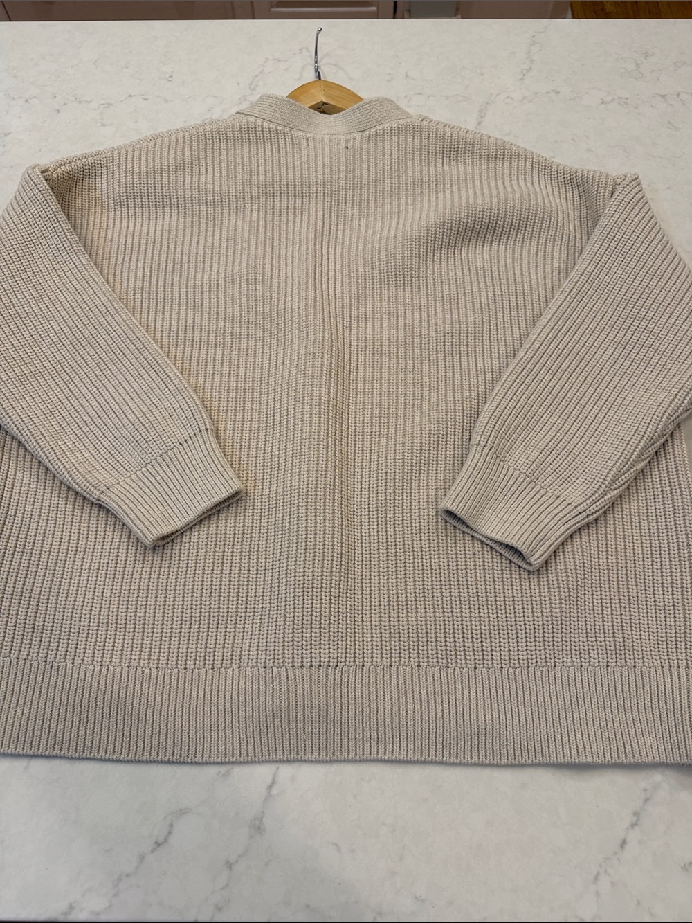 Quince 100% Organic Cotton Oversized Boyfriend Cardigan Size XL - Picture 9 of 9